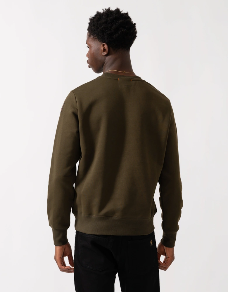 K2 Mens Crew Neck Sweatshirt - Deep Moss 117