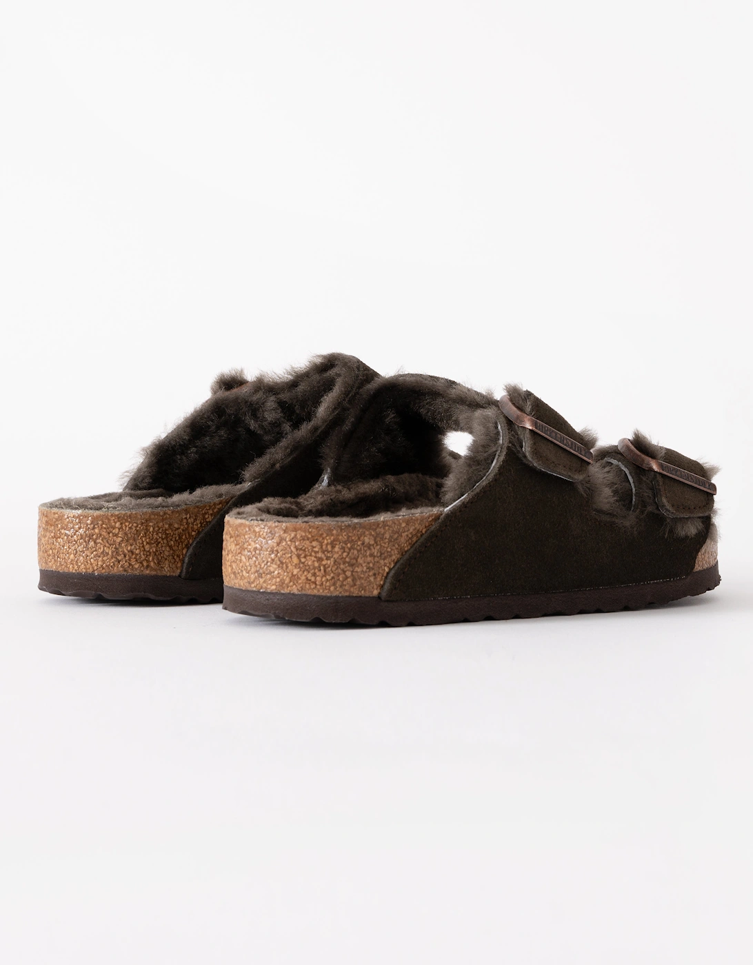 VL Shearling Womens Sandals - Mocha