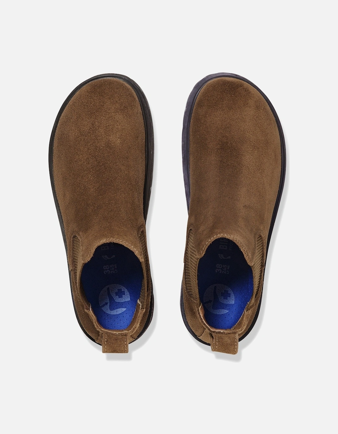 Highwood Slip On Mid Womens Suede Boots - Dark Tea