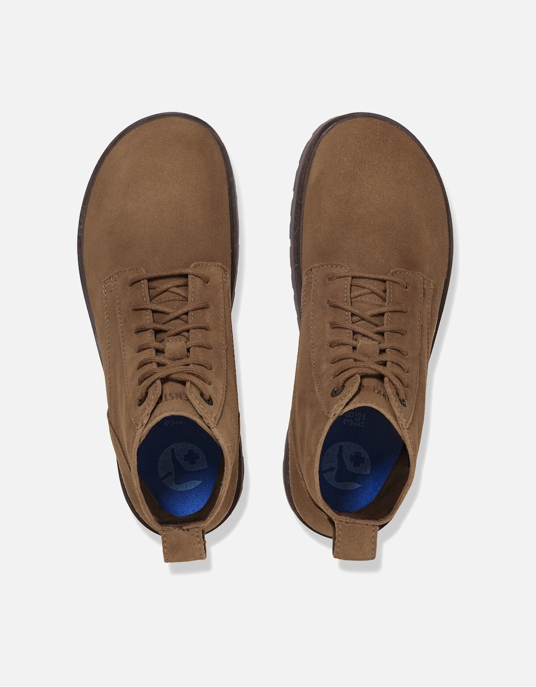 Highwood Lace Mid Womens Suede Boots - Dark Tea