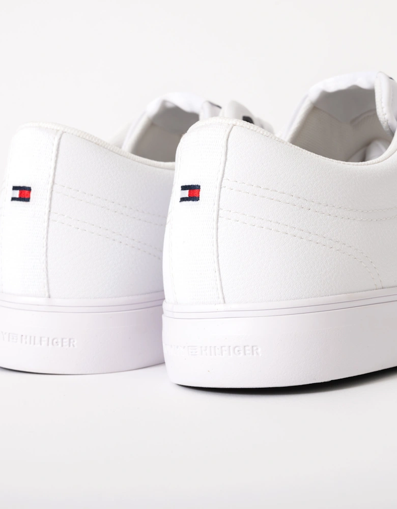 TH Core Low-Top Mens Vulcanised Leather Trainers - White