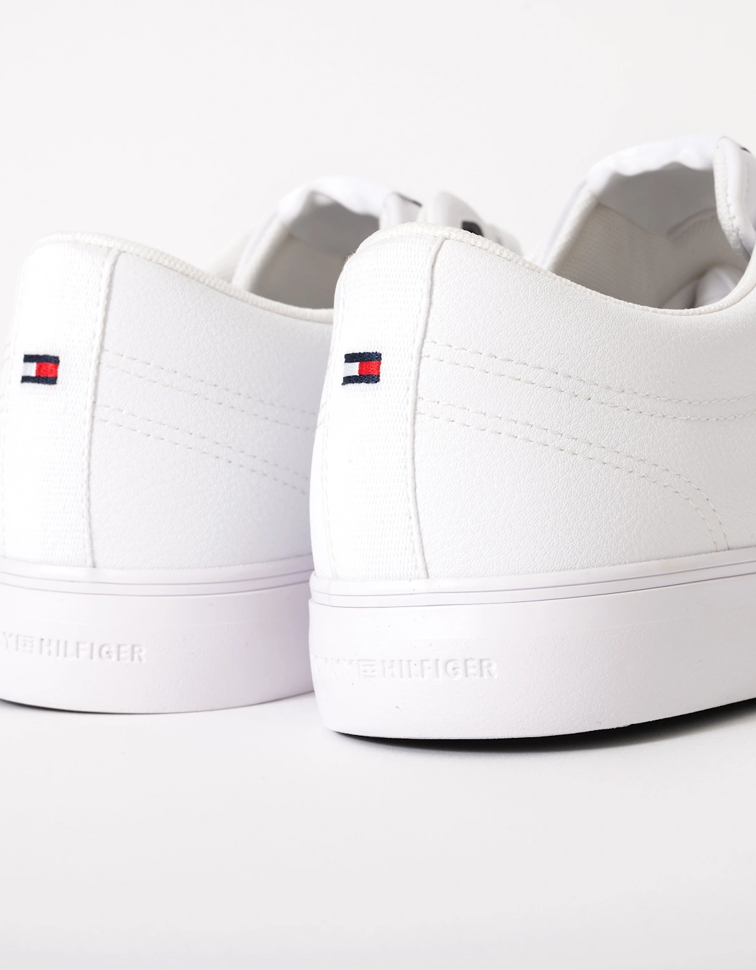 TH Core Low-Top Mens Vulcanised Leather Trainers - White