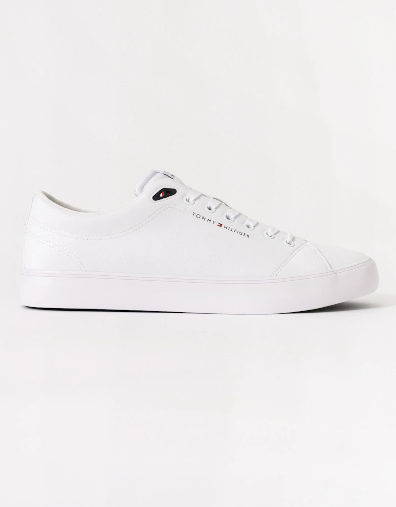 TH Core Low-Top Mens Vulcanised Leather Trainers - White