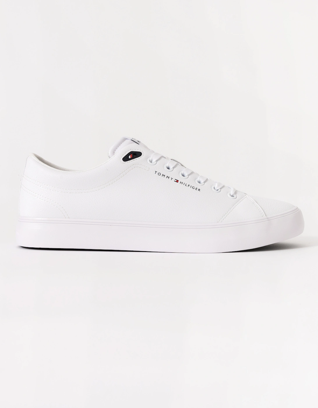 TH Core Low-Top Mens Vulcanised Leather Trainers - White