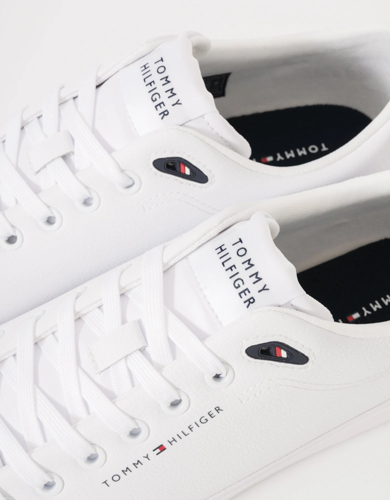 TH Core Low-Top Mens Vulcanised Leather Trainers - White
