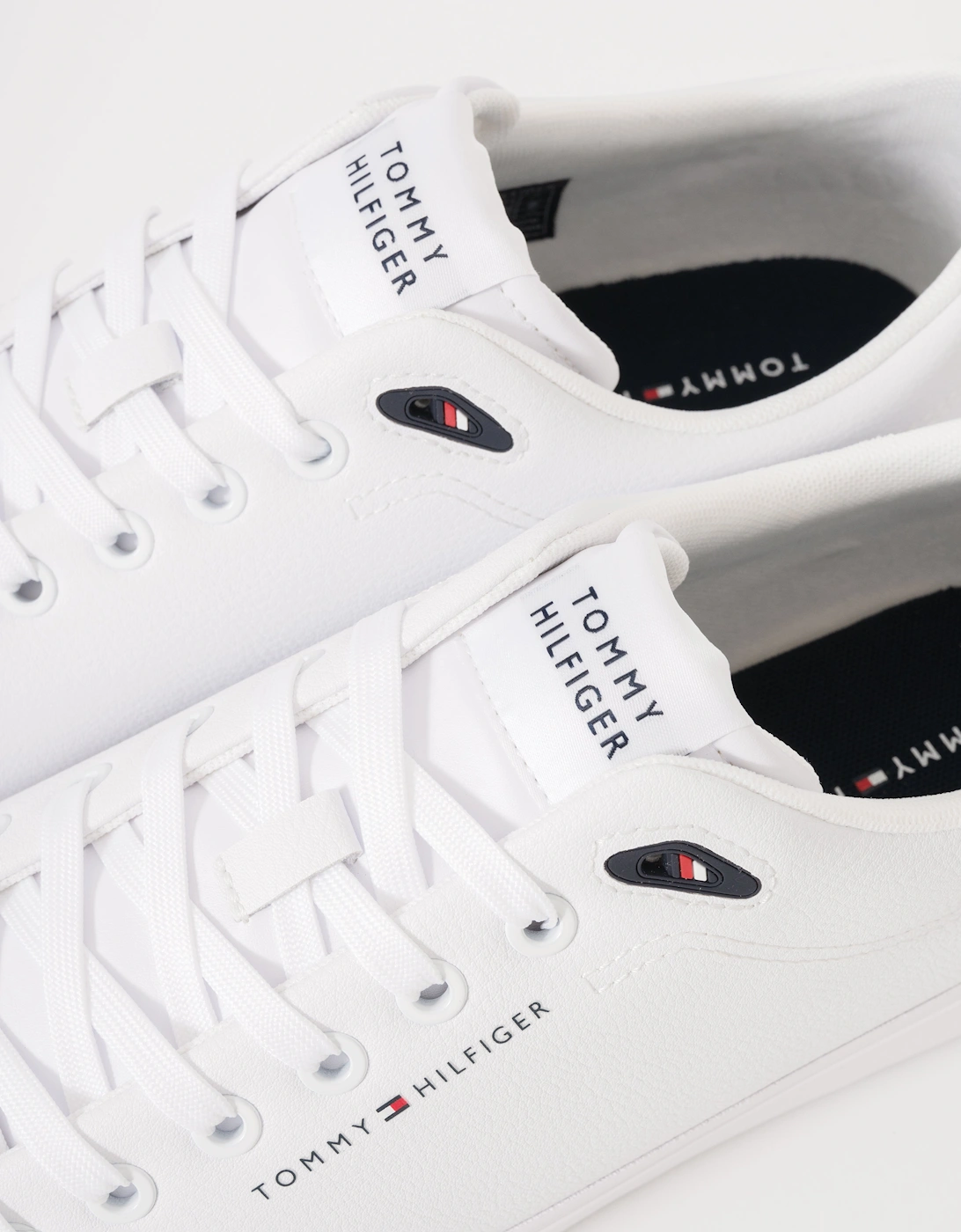 TH Core Low-Top Mens Vulcanised Leather Trainers - White