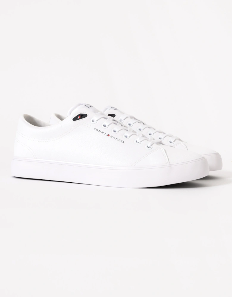 TH Core Low-Top Mens Vulcanised Leather Trainers - White