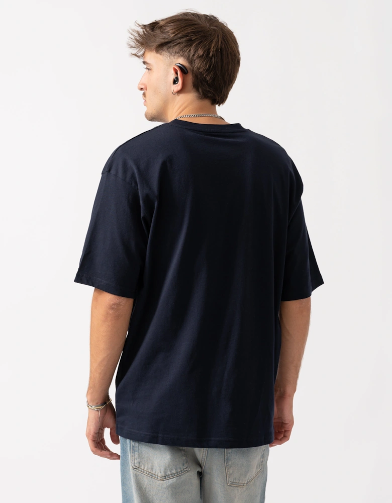 Contrast Logo Mens T-Shirt - Desert Sky