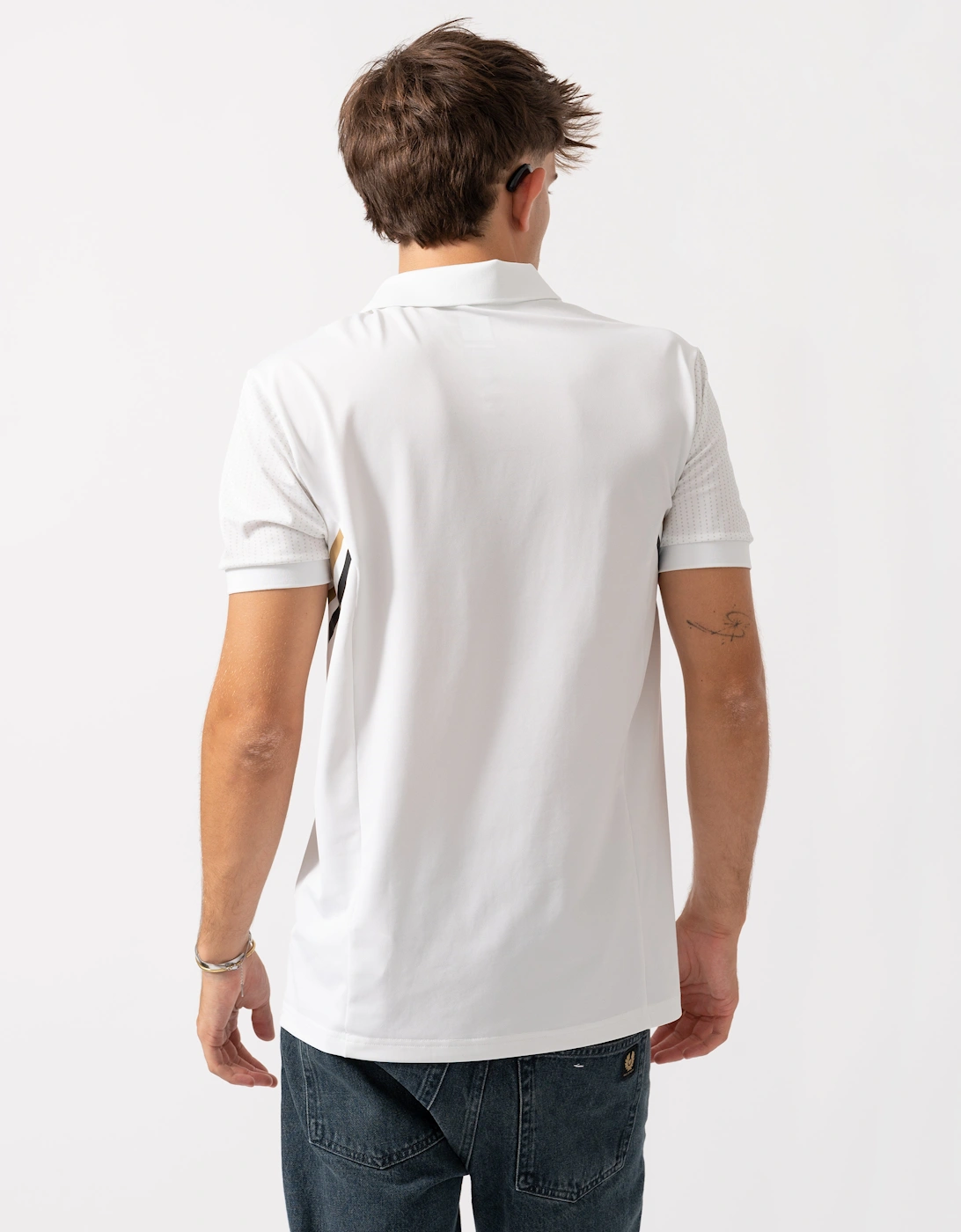 BOSS Green Paule TOC Mens Polo Shirt - White 100