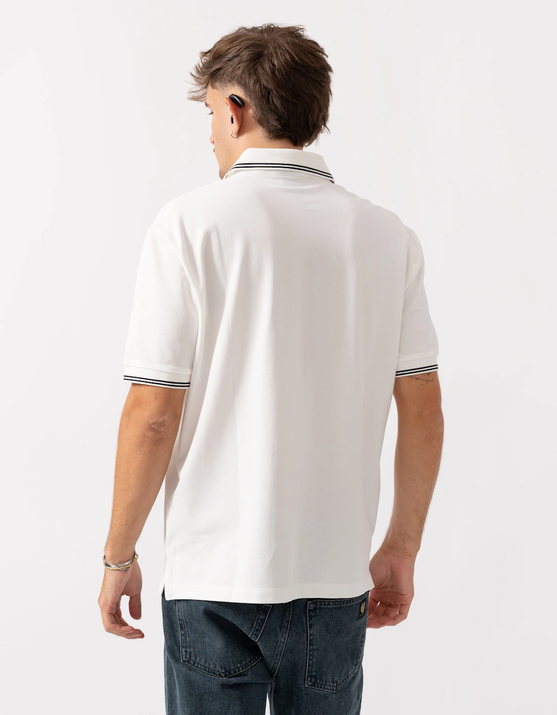 Mens Polo Shirt XM001287-AF17321 - Off White U0009