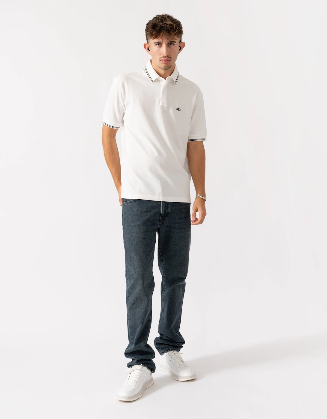 Mens Polo Shirt XM001287-AF17321 - Off White U0009