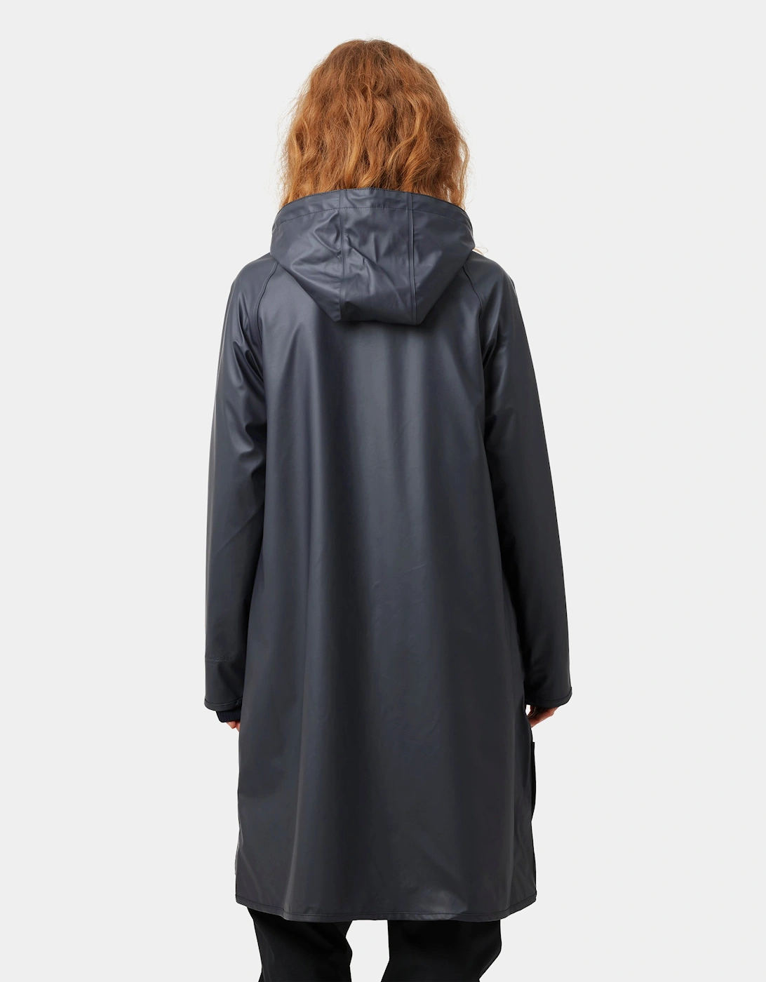 Rain Womens A-Line Rubberised Raincoat - Dark Indigo 660