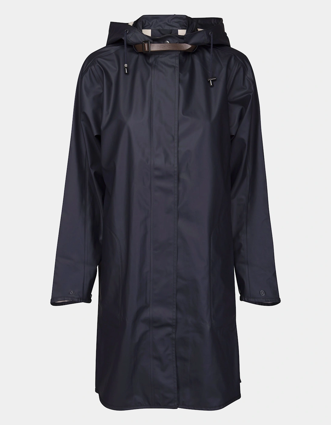 Rain Womens A-Line Rubberised Raincoat - Dark Indigo 660