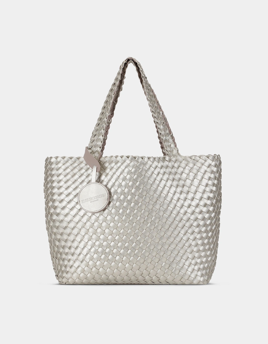 Reversable Dual Colour Womens Braided Shopper - Atmosphere Platin 149780