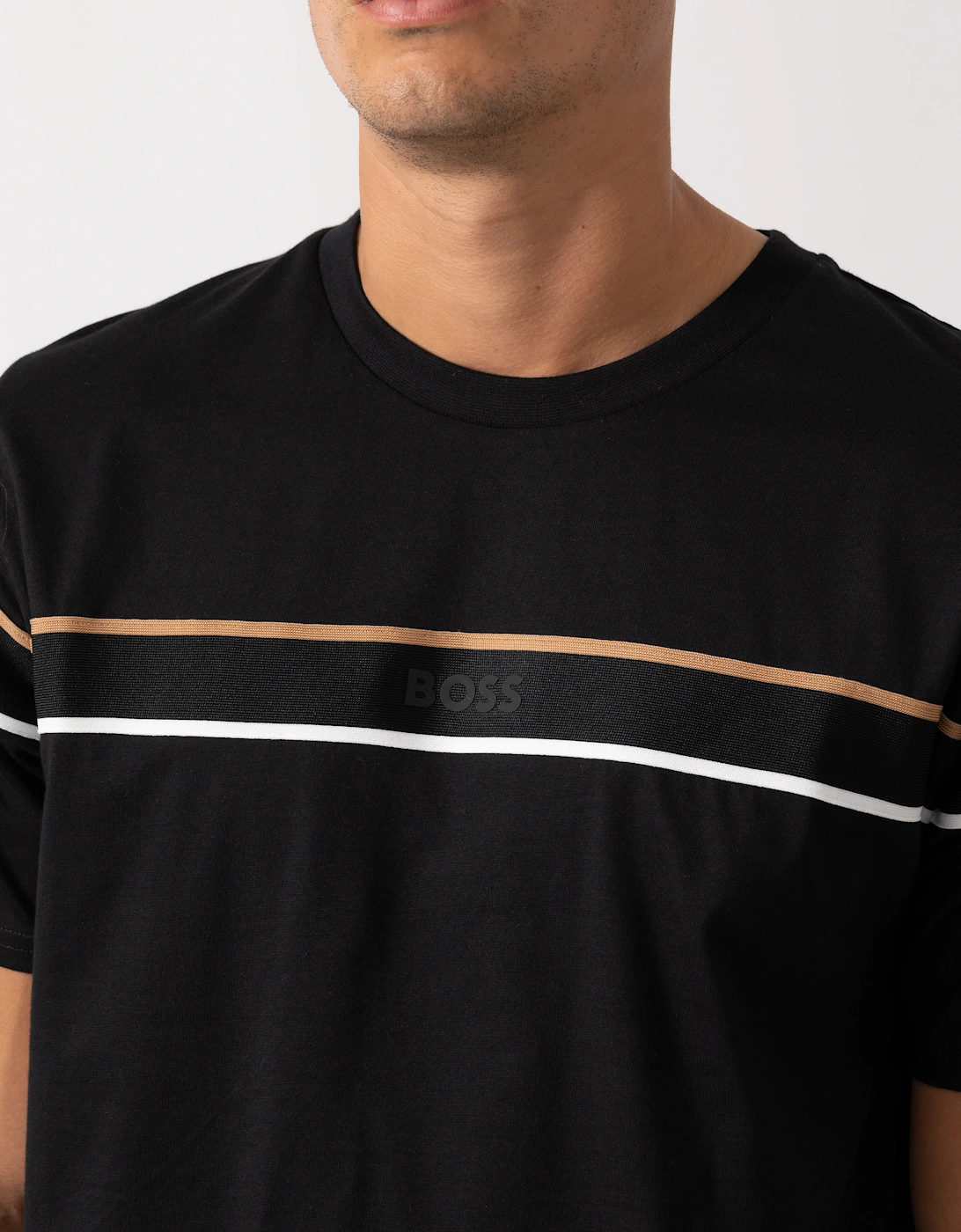 BOSS Orange Mens Iconic Loungewear T-Shirt 50545852 - Black 001