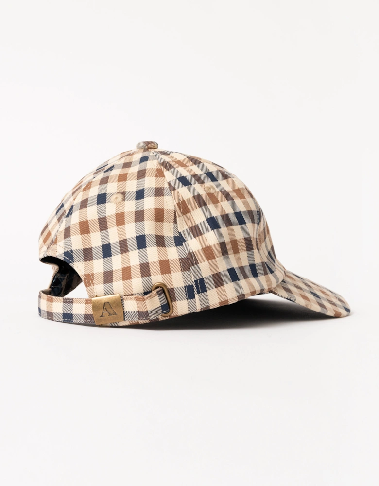 Merino Baseball Cap - Club Check 28