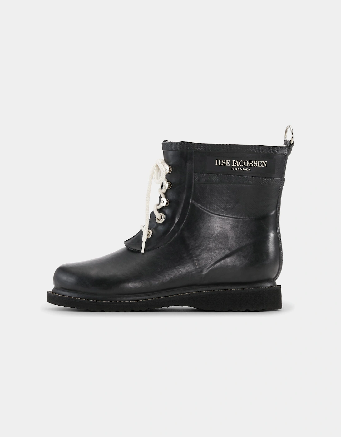 Rub Womens Laced Short Rubber Boots - Black 001