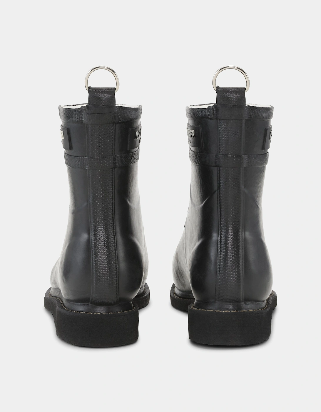Rub Womens Laced Short Rubber Boots - Black 001