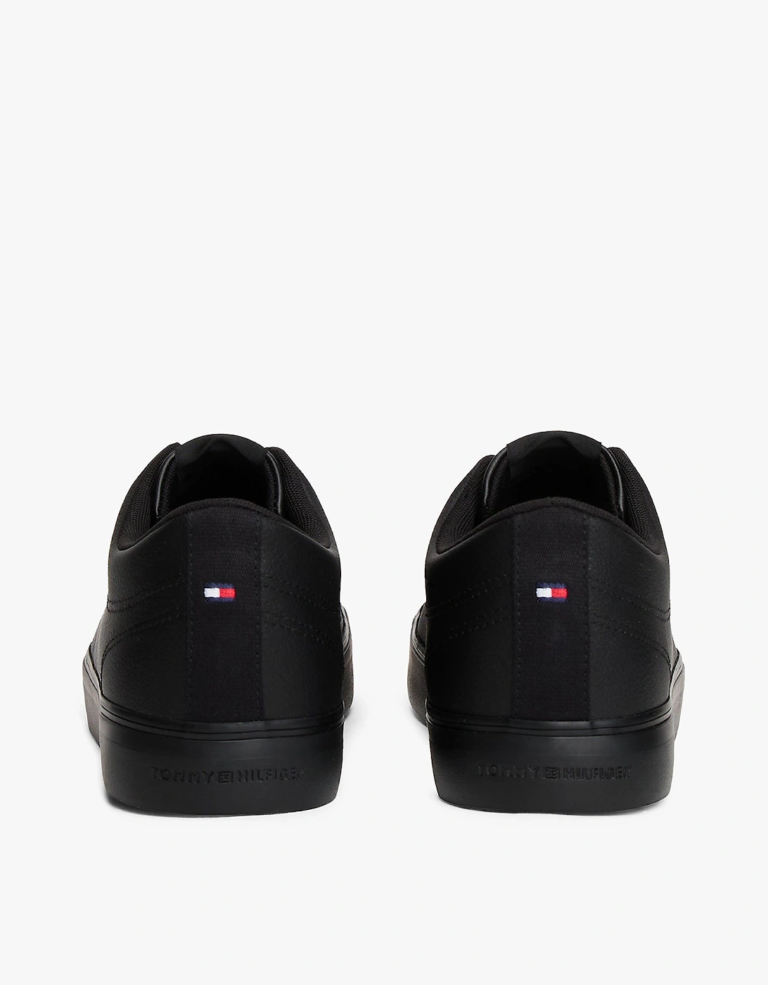 TH Core Low-Top Mens Vulcanised Leather Trainers - Black