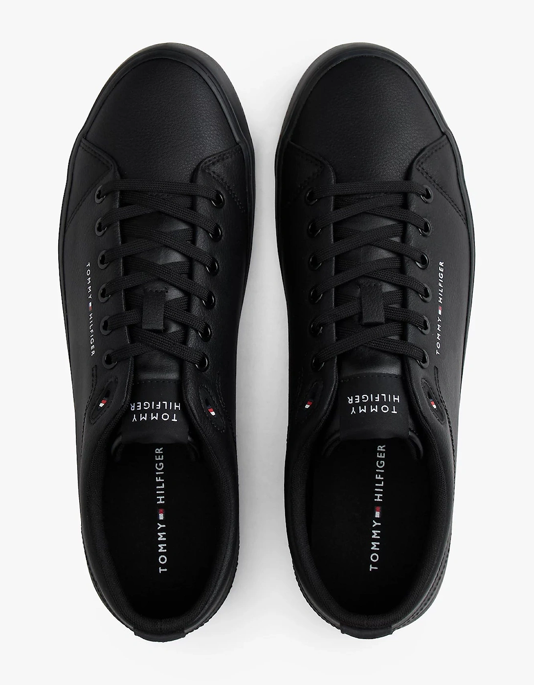 TH Core Low-Top Mens Vulcanised Leather Trainers - Black