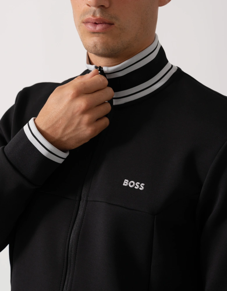 BOSS Green Zone Mens Full Zip Sweatshirt - Black 001