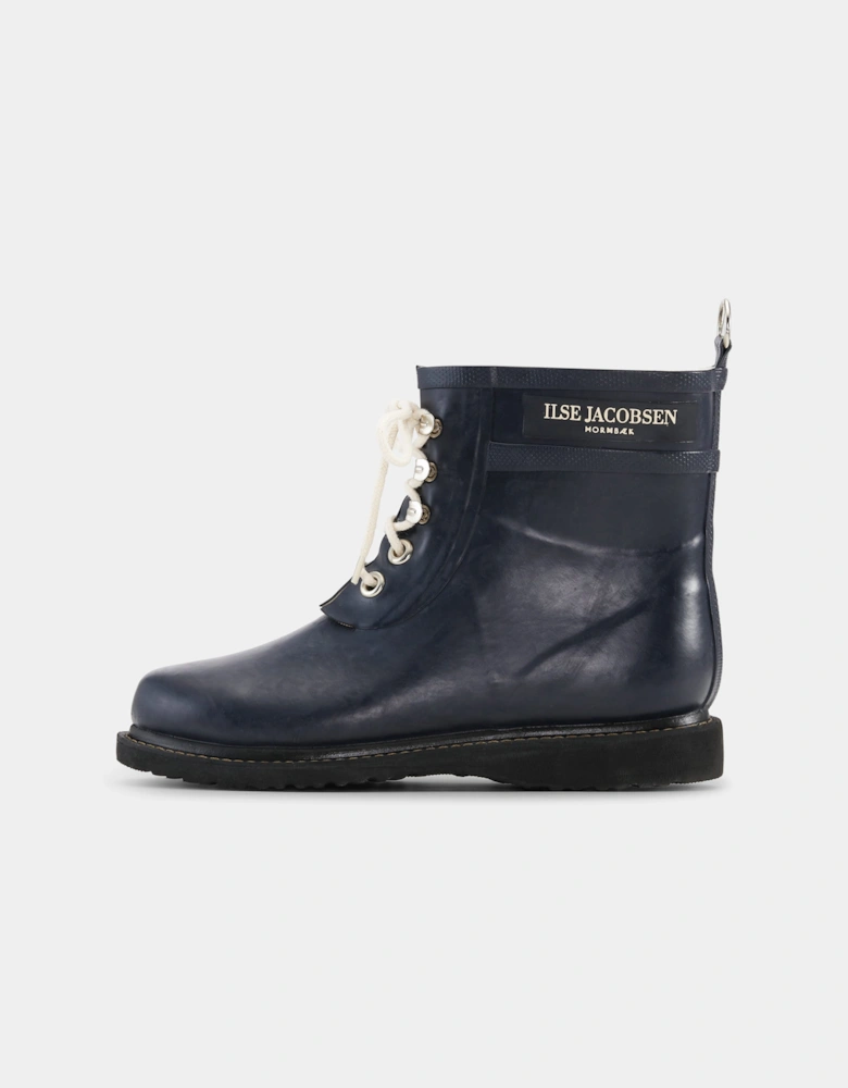 Rub Womens Laced Short Rubber Boots - Dark Indigo 660