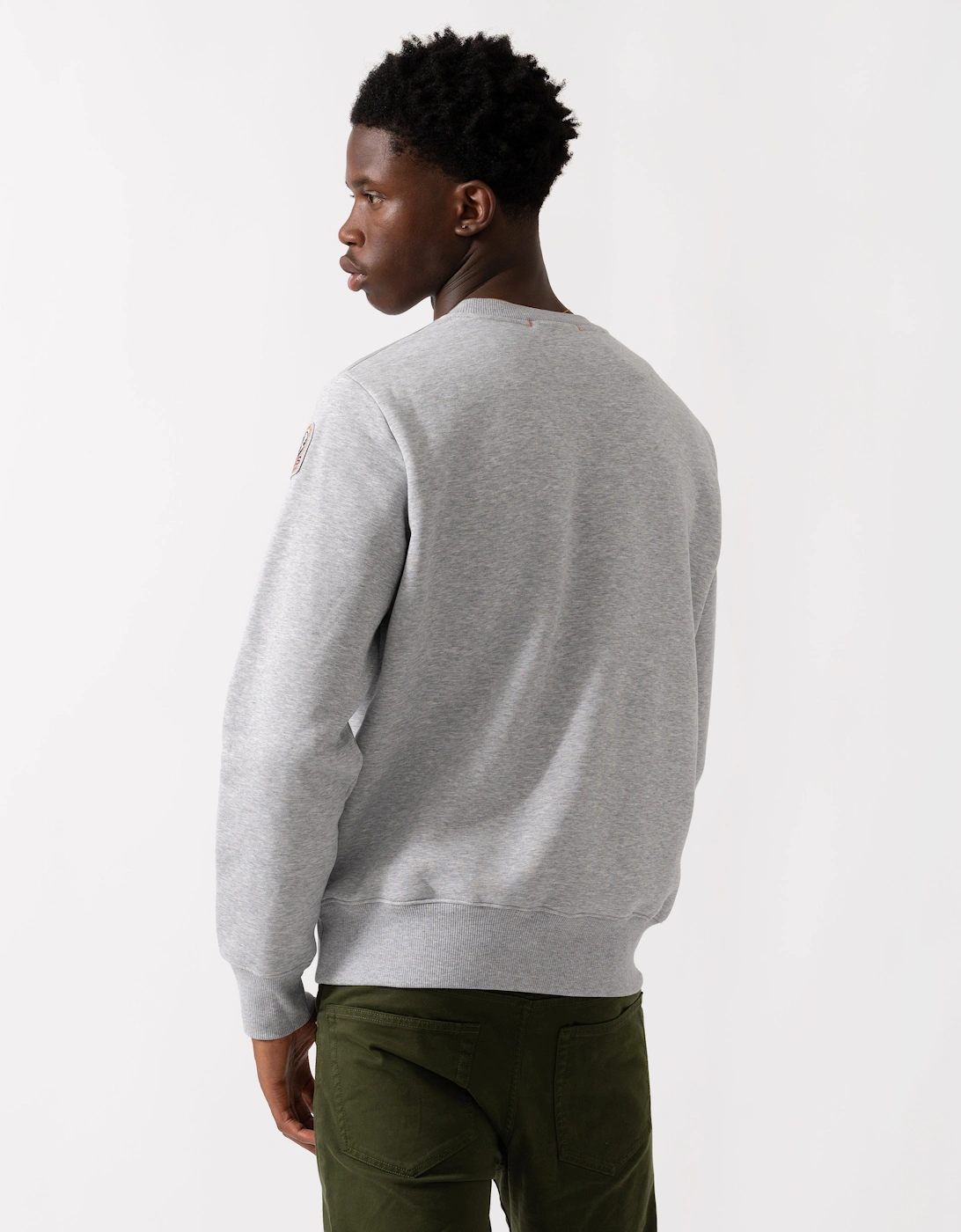 K2 Mens Crew Neck Sweatshirt - Ash Grey Melange 608