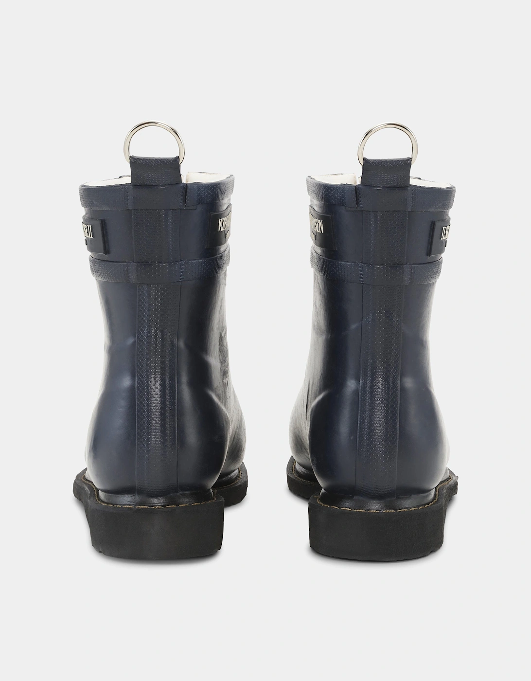Rub Womens Laced Short Rubber Boots - Dark Indigo 660