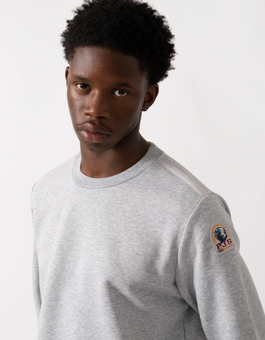 K2 Mens Crew Neck Sweatshirt - Ash Grey Melange 608