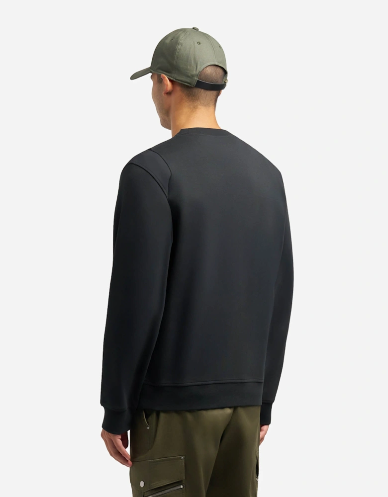 Dalon Mens Crew Neck Sweatshirt - Black 292