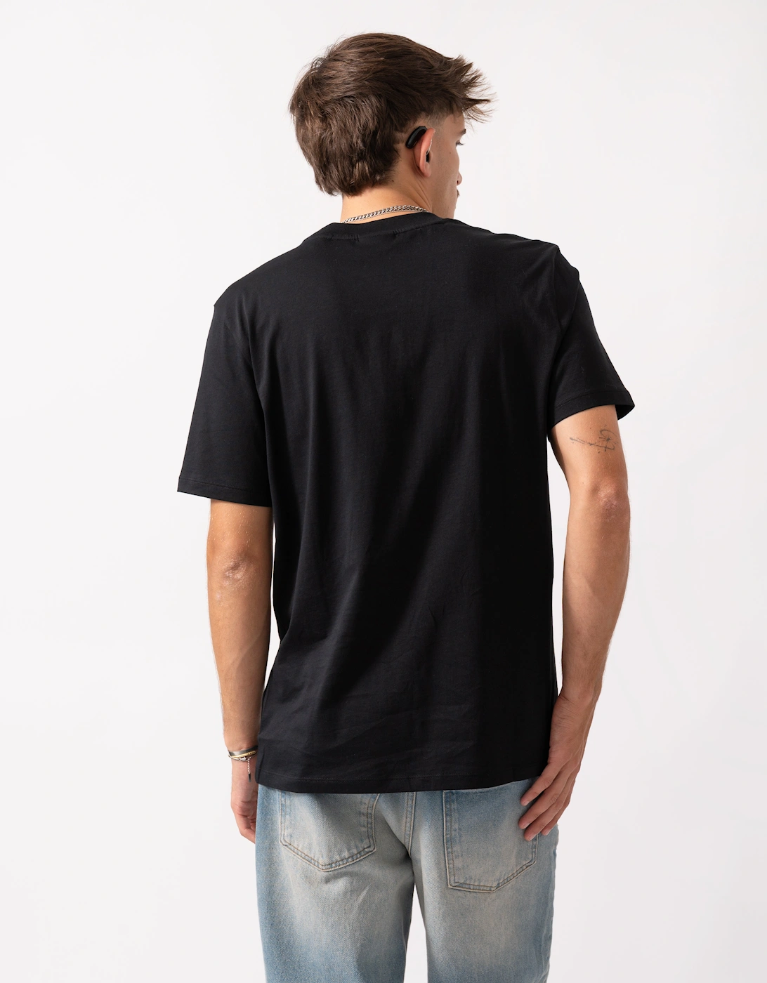 HUGO Deterni Mens Graphic Print T-Shirt - Black 001