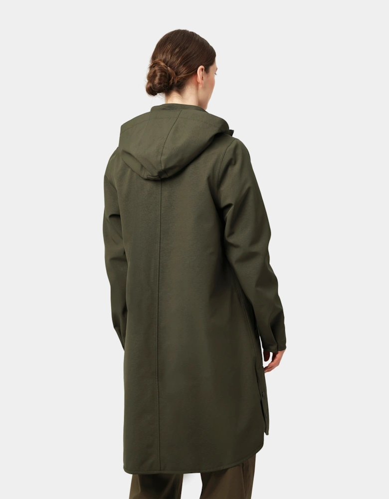 Rain Womens A-Line Softshell Raincoat - Army 410