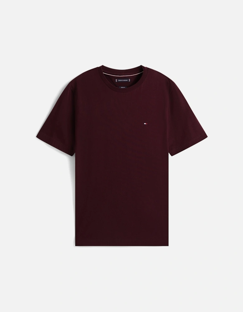 Essential Seasonal Regular Fit Solid Mens T-Shirt - Deep Burgundy