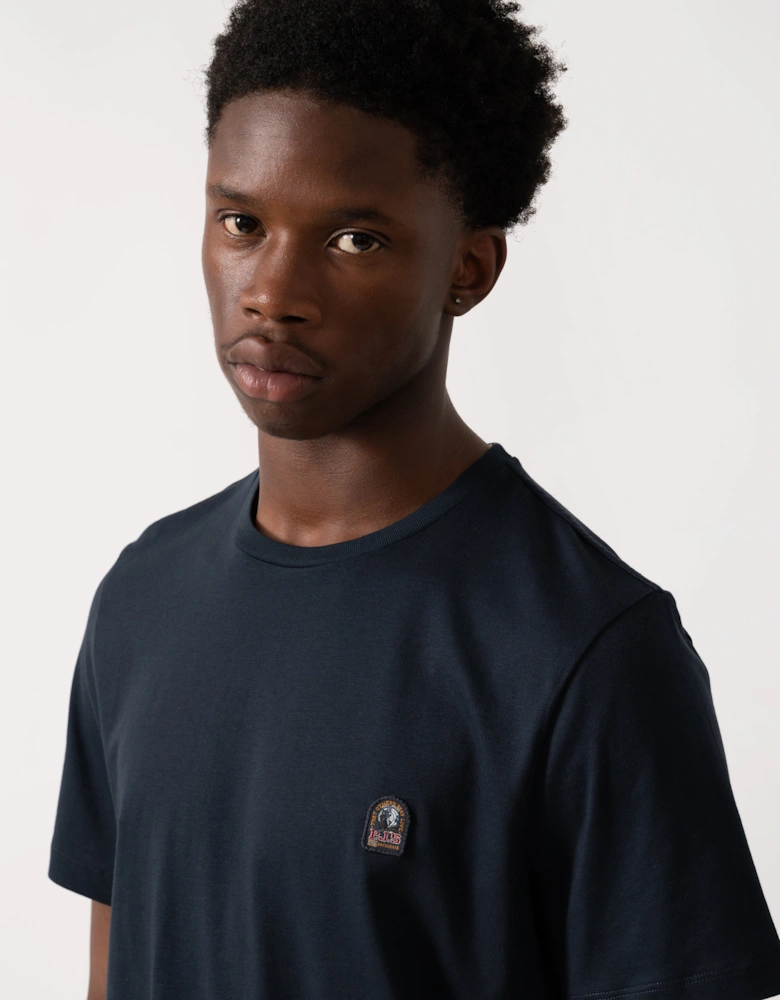 Patch Tee Mens T-Shirt - Blue Navy 316