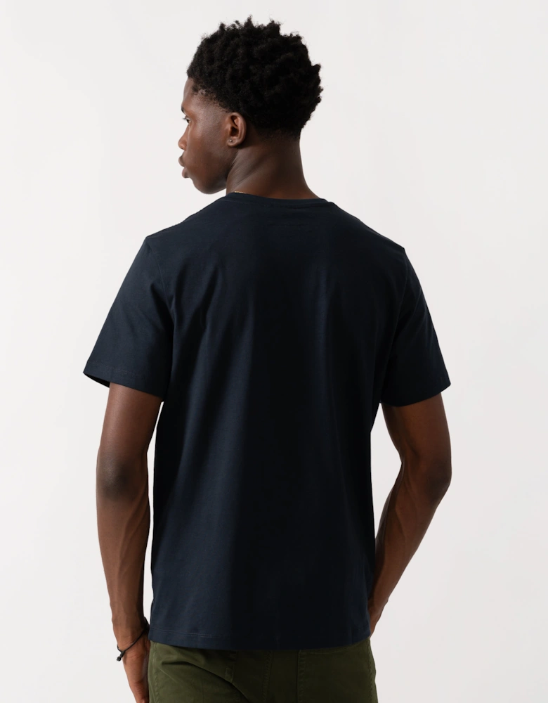 Patch Tee Mens T-Shirt - Blue Navy 316