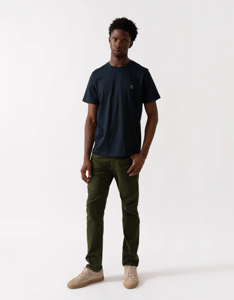 Patch Tee Mens T-Shirt - Blue Navy 316