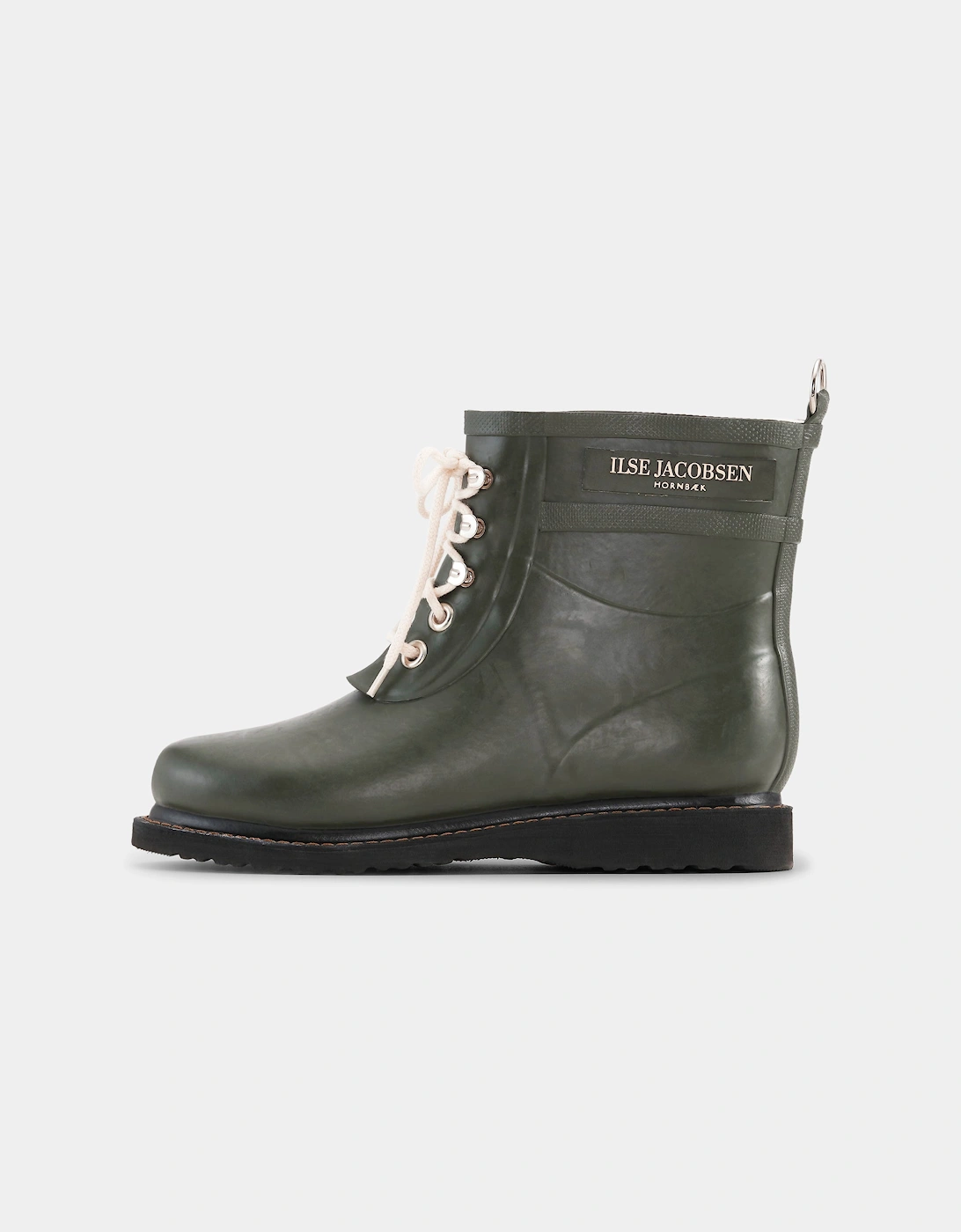 Rub Womens Laced Short Rubber Boots - Army 410
