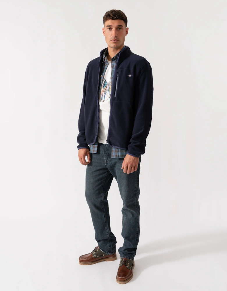 Mens Micro Fleece Jacket - 433 Evening Blue