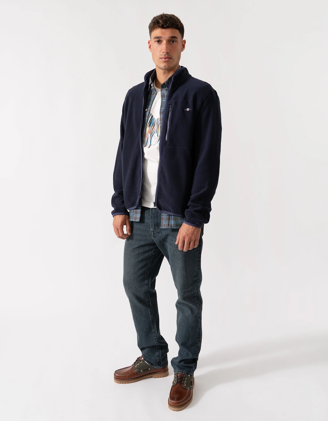 Mens Micro Fleece Jacket - 433 Evening Blue