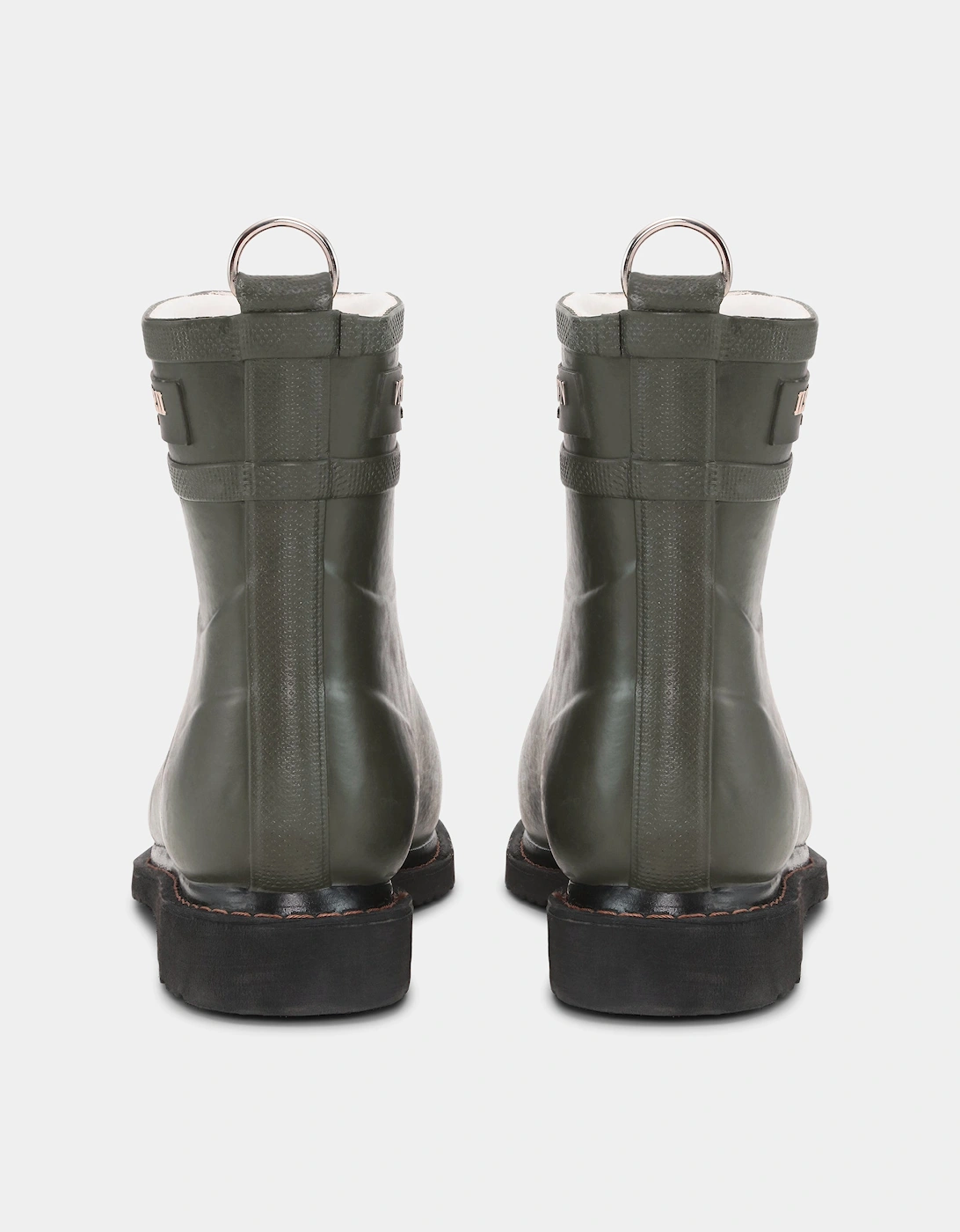 Rub Womens Laced Short Rubber Boots - Army 410