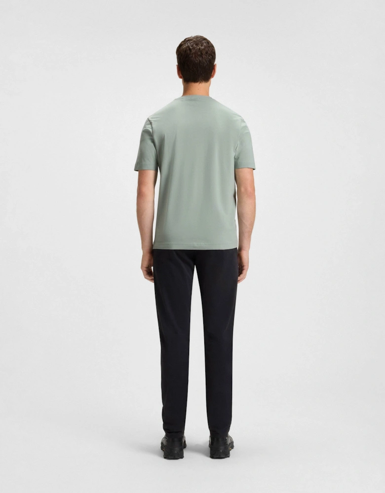 BOSS Orange TChup Mens Crew Neck Small Logo T-Shirt - Open Green 351