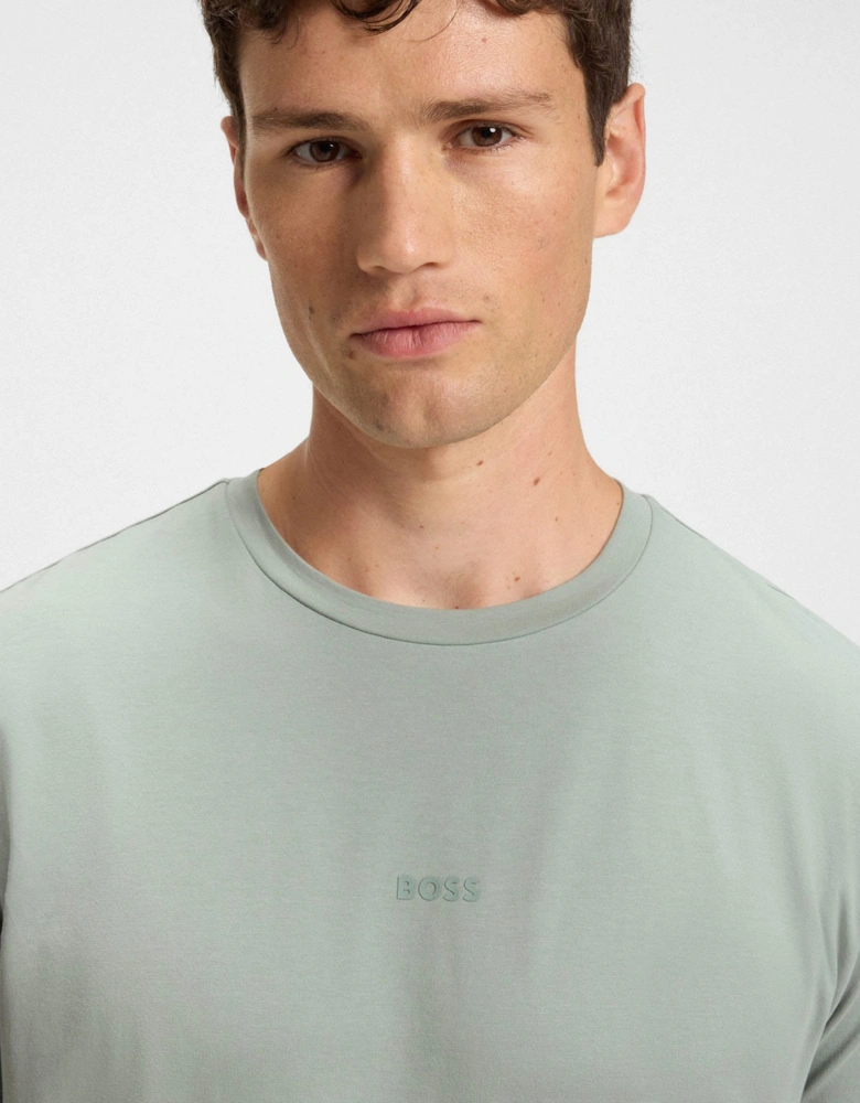 BOSS Orange TChup Mens Crew Neck Small Logo T-Shirt - Open Green 351