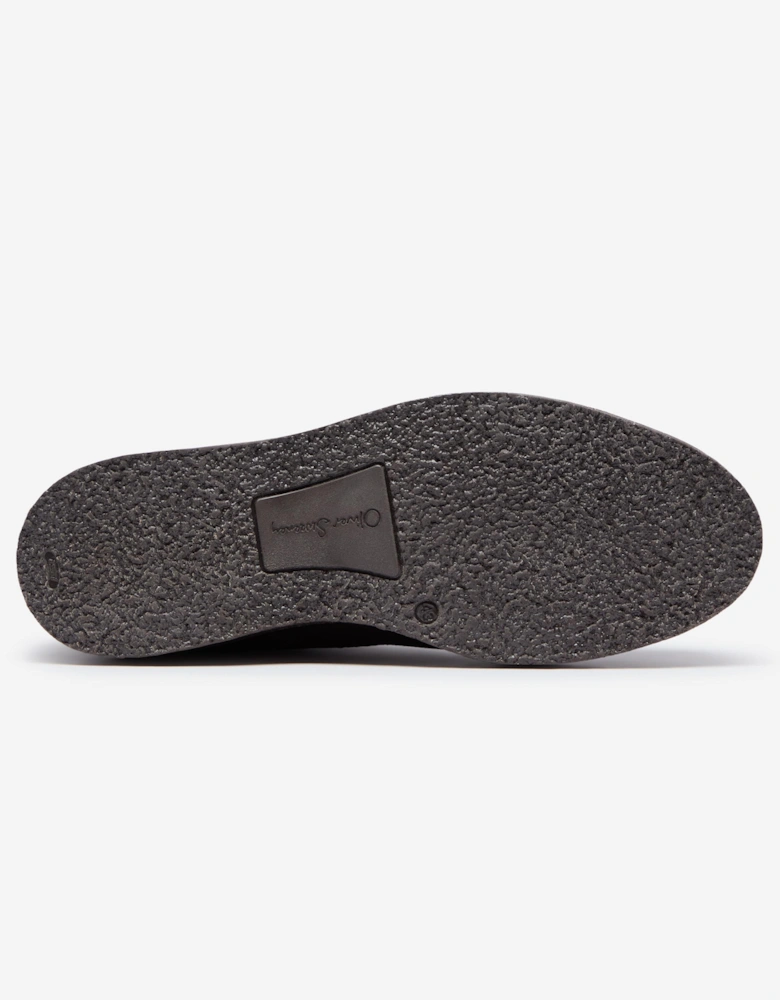 Xixona Mens Calf Suede Moccasin Boots - Chocolate
