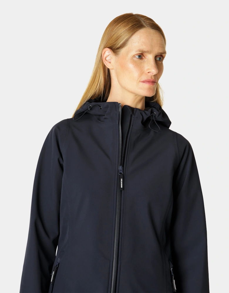 Daybreak Womens Softshell Raincoat - Dark Indigo 660