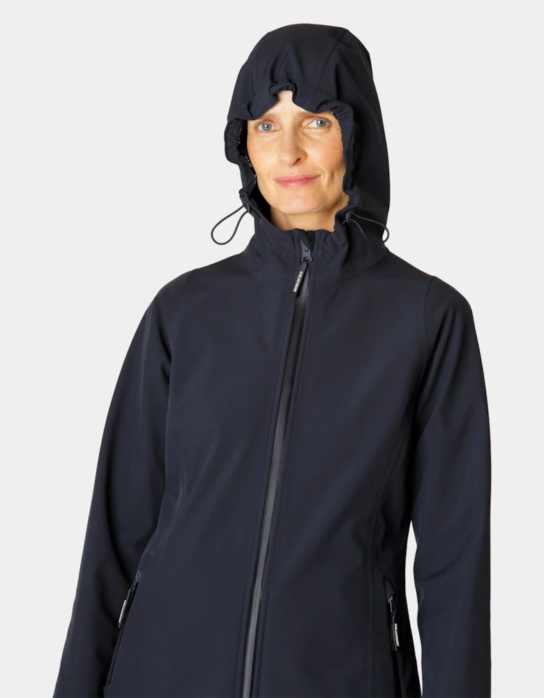 Daybreak Womens Softshell Raincoat - Dark Indigo 660