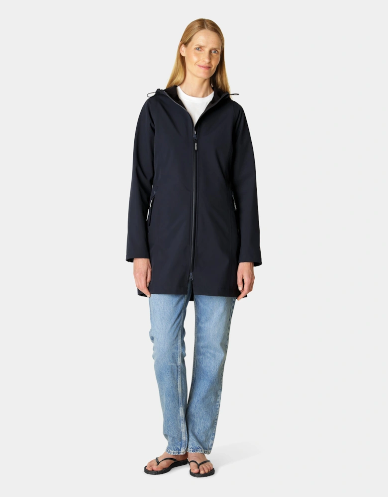 Daybreak Womens Softshell Raincoat - Dark Indigo 660