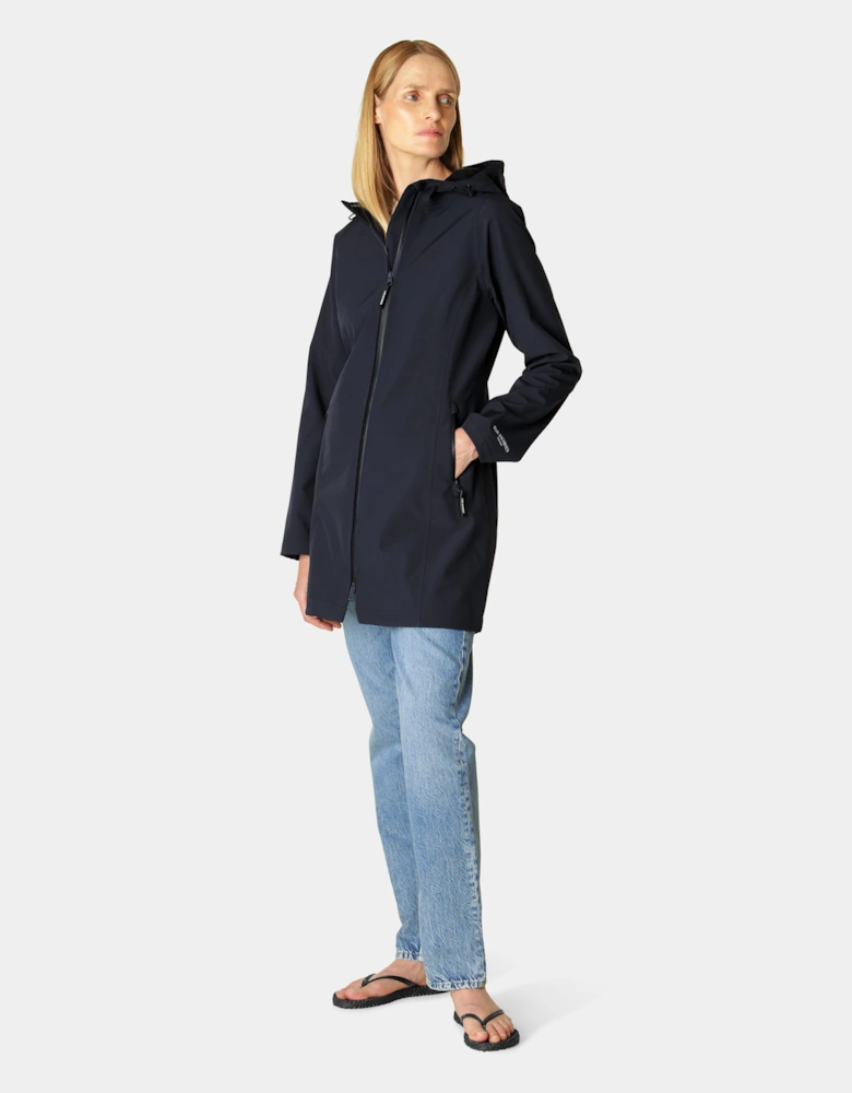 Daybreak Womens Softshell Raincoat - Dark Indigo 660