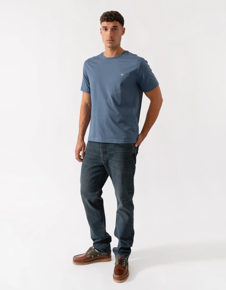 Mens Printed Archive Shield T-Shirt - 472 Naval Blue