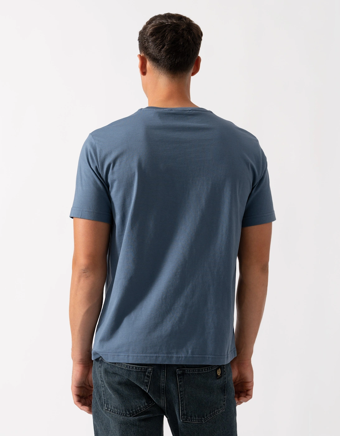 Mens Printed Archive Shield T-Shirt - 472 Naval Blue