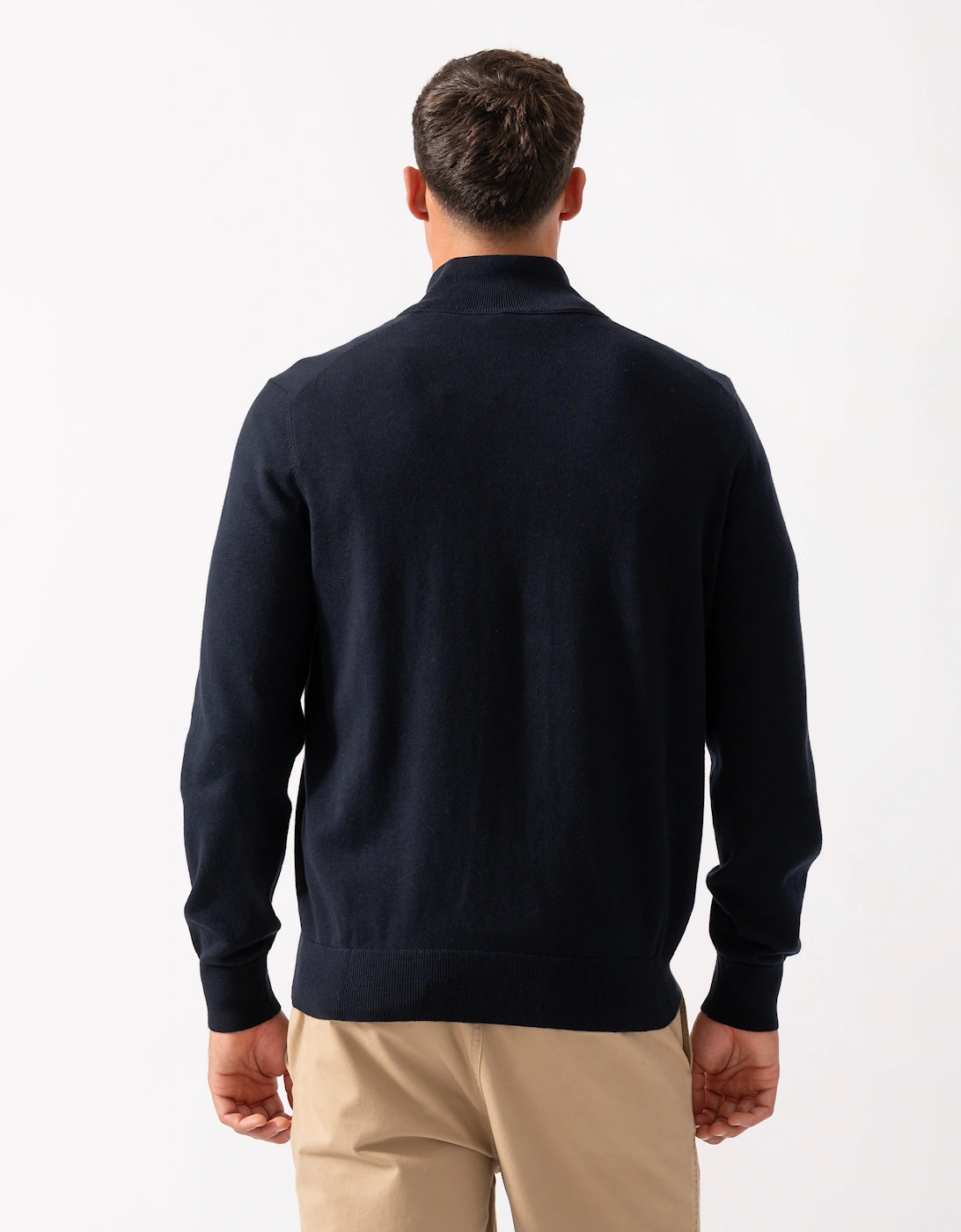 BOSS Orange Kanozip Mens Full Zip Jumper - Dark Blue 404